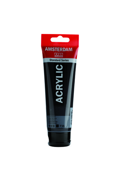 Amsterdam Acrylic Paint 120ml. N:735 Oxide Black