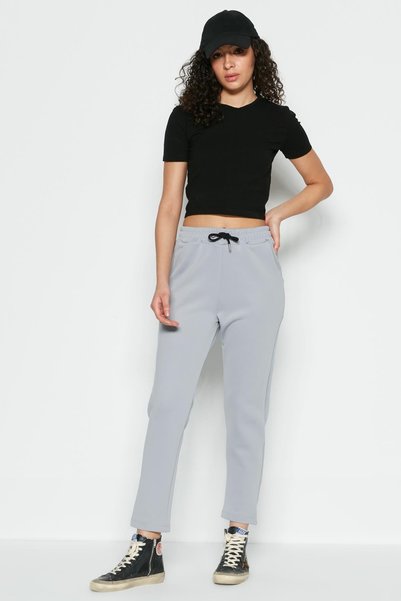 Straight Leg Sweatpants 801 Gray