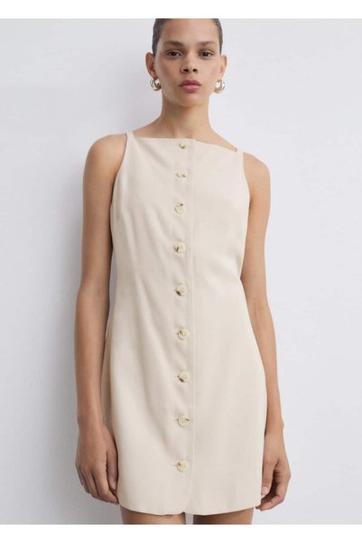 Short Dress with Buttons