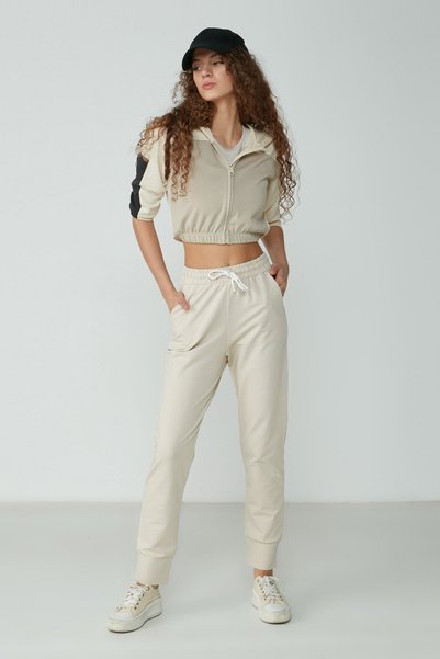 Jogger Cuff Sports Sweatpants 735 Stone