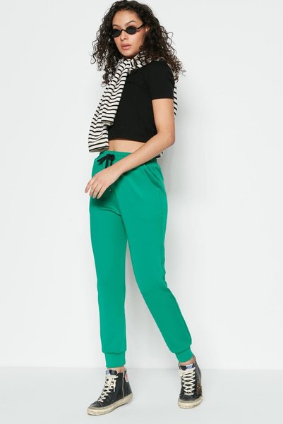 Cuff Leg Sweatpants 803 Green