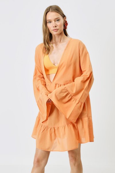 Pareo Beach Dress 22329 Melon Inside