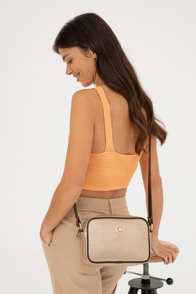 Women's Yellow Crossbody Bag 50293694-Vr096