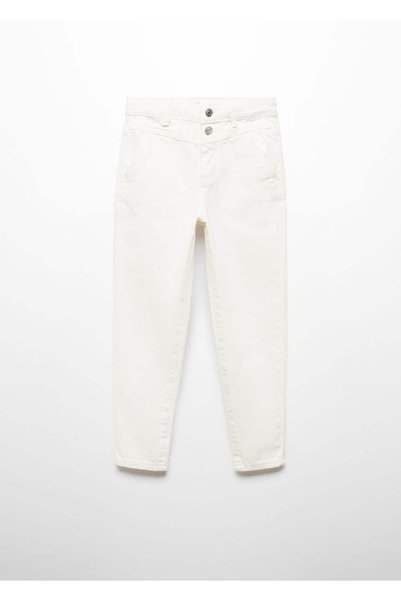Cotton Mom-fit Jean Trousers