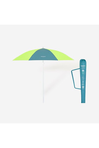 Beach Umbrella - SPF50+ - 2 Person - Blue/Yellow - Paruv 160