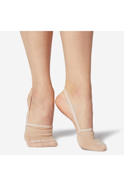 Domyos Kids Demi Pointe Rhythmic Gymnastics Socks - Beige