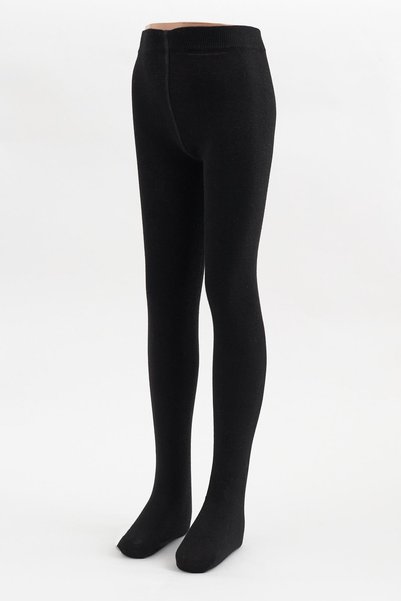 Children's Cotton Pantyhose Black