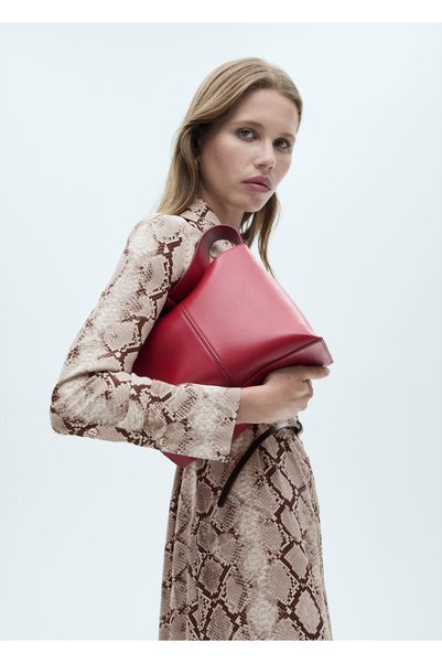 Snakeskin Print Shirt Dress