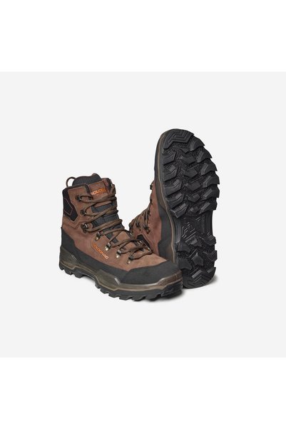 Solognac Unisex Waterproof Leather Hunting Boots - Brown - Crosshunt 500