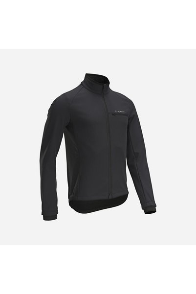 Van Rysel Discover Road Bike Men's Winter Coat Black