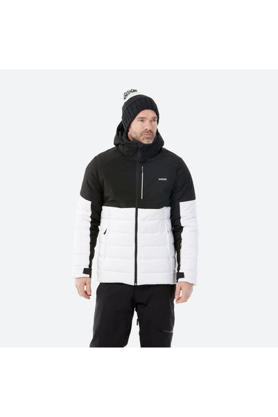 Wedze Men's Ski Jacket - White/Black - 100