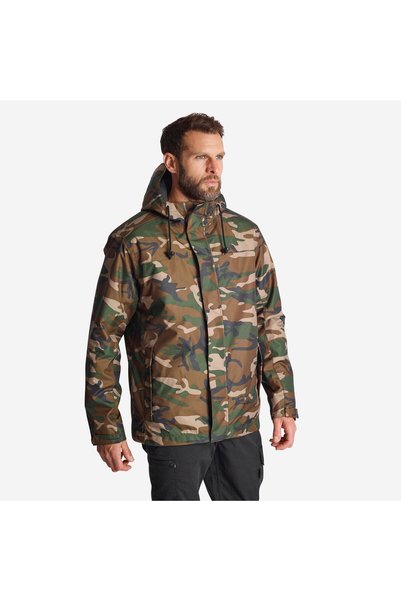 Solognac Men's Camouflage Waterproof Winter Coat -10 ° C - Hunting and Nature Observation - 100