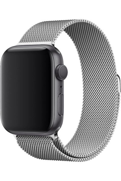 Apple Watch 10/11 42mm 41/40/38 mm Compatible Series 9/8/7/6/5/4/3/Se Band Stainless Mesh Braided Metal