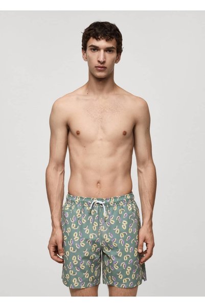 Papaya Patterned Swimsuit