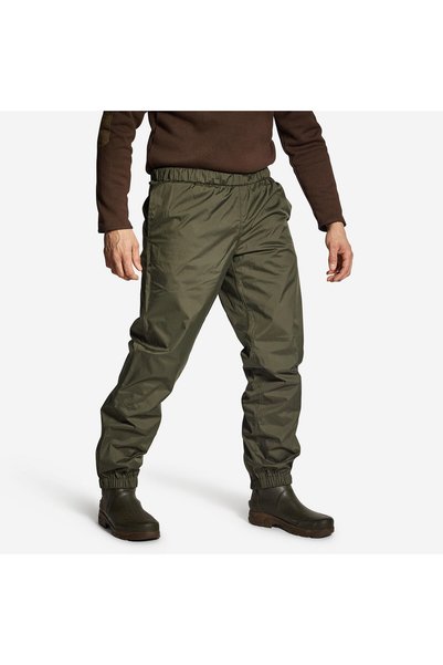 Solognac Men's Hunter Raincoat Pants - Green - Hunting and Nature Observation - 100
