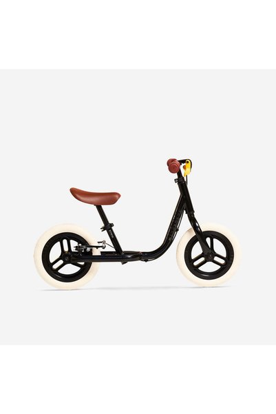 Btwin Runride 500 10 Inch Rim Balance Bike Black/Beige
