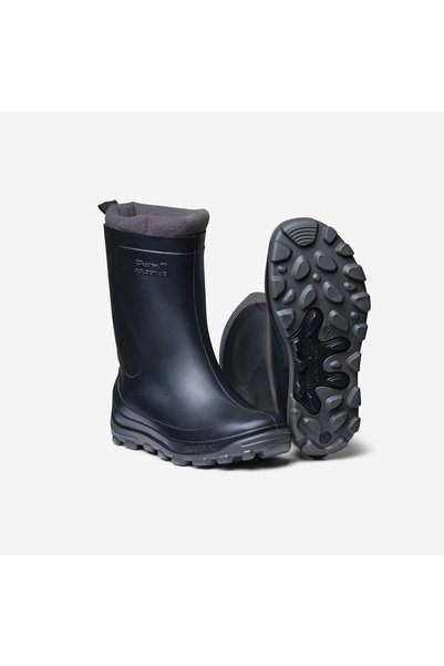 Solognac Children's Short Rain Boots - Black - Hunting and Nature Observation - 100