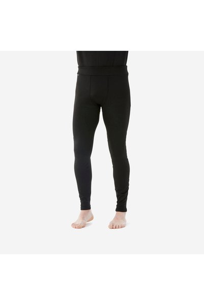 Wedze Men's Warm Bottom Thermal Ski Underwear - Black - Bl 500