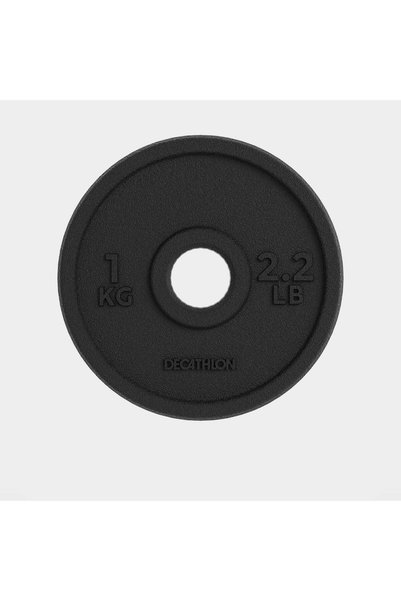 Domyos Muscle Building Weight Set - 1 Kg/28 mm - 80% Recycled Cast Iron