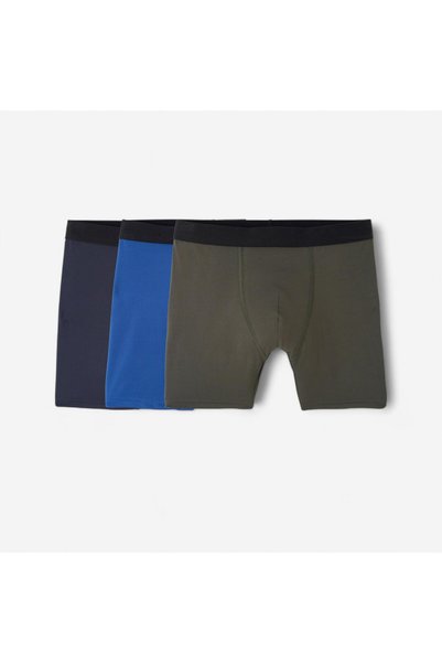Men's Boxer Set - 3-Pack - Dark Blue/Blue/Khaki