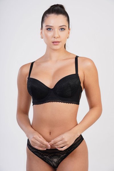 Unsupported Bra C13019 Black