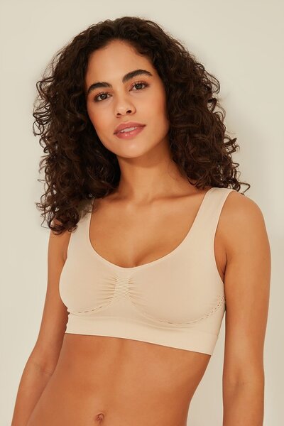 C14015 Seamless Low-cut Bra Skin