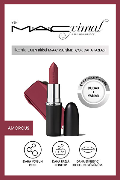M·A·Cximal Sleek Satin Lipstick кармин со иконски сатенски финиш - Amorous