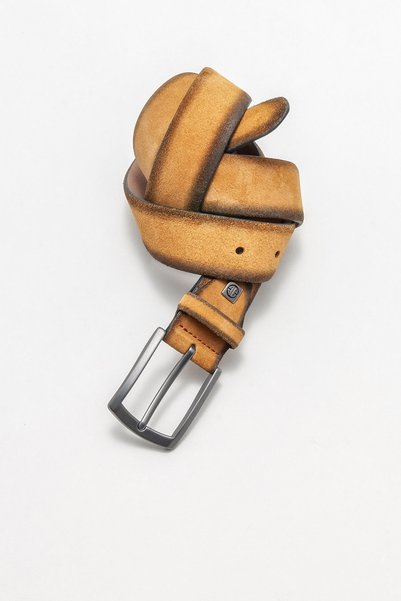 Tan Leather Men's Belt