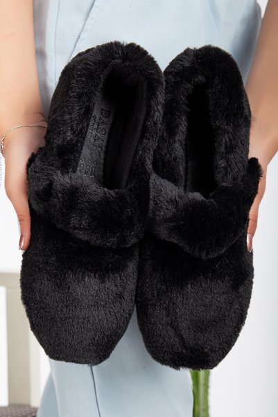 Soft Plush Women's Home Flats Noiseless Light Sole Slippers