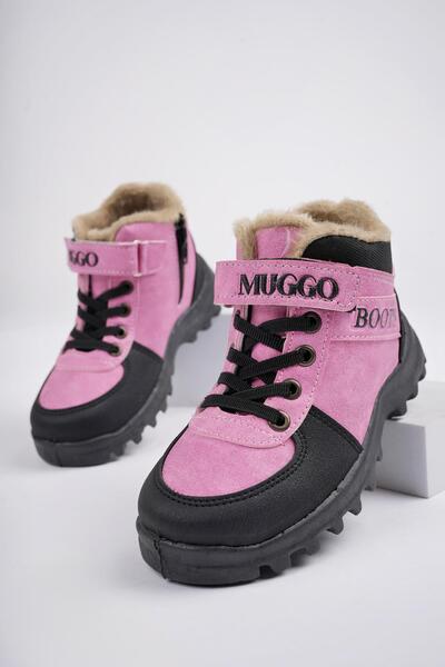 Trudy Guaranteed Cold Resistant Fur Velcro and Lace-Up Children's Boots