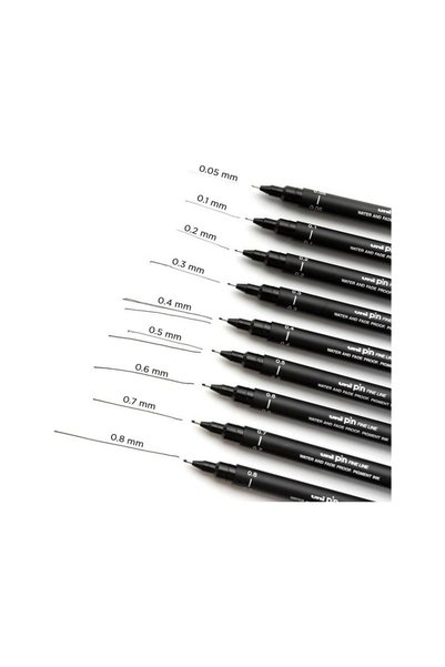 Uniball Pin Acrylic Tipped Technical Drawing Pen 0.4mm
