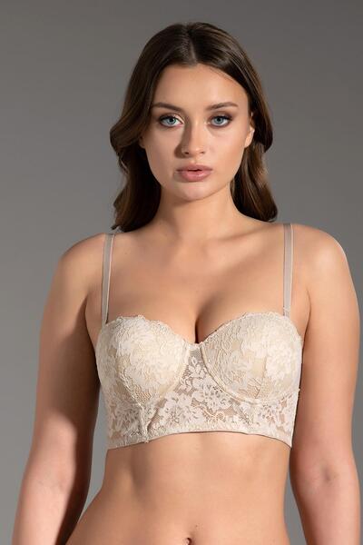 Padded Strapless Bustier C15120 Nude