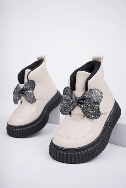 Nixie Guaranteed Non-Slip Sole Comfortable Fit Hook-and-Loop and Bow Children's Winter Boots