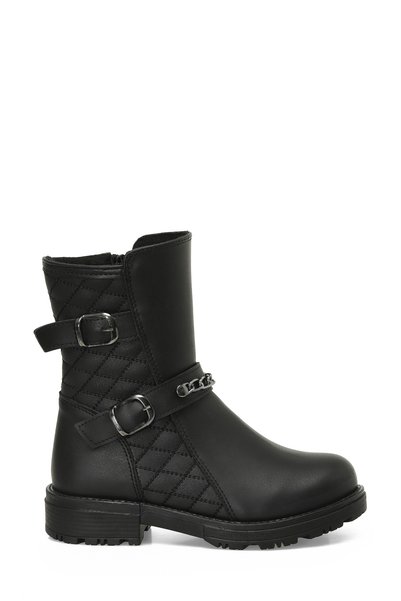 Chiara 4Pr Black Girl's Biker Boots