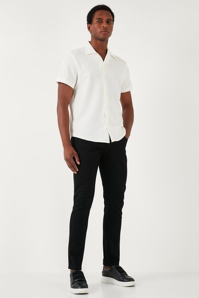Stretch Cotton Slim Fit Regular Waist Narrow Leg Jeans Men's Jeans Pants 1120S01Napoli