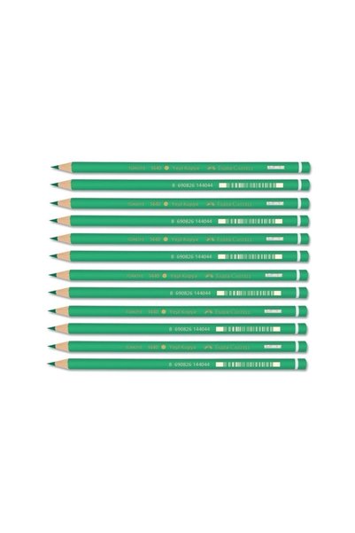 Faber-Castell Copy Crayons Green 12 Pieces (1 Pack of 12 Pieces)