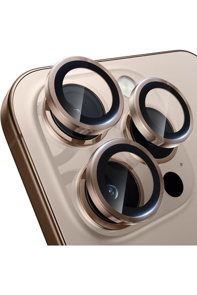 iPhone 16 Pro/16 Promax Compatible Camera Protection Lens Protector Tempered Glass Protection Desert