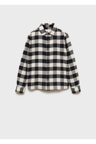 Checked Cotton T-Shirt