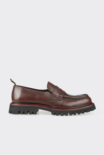 Tan Leather Men's Casual Loafers