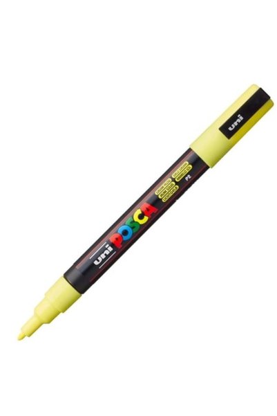 Uni Posca Water-Based Poster Marker 0.9-1.3 Sun Yellow Pc-3M