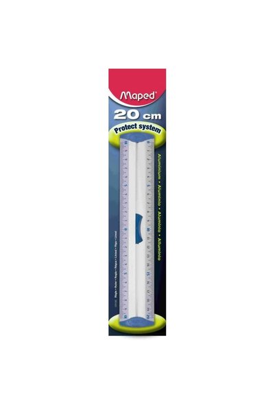 120120 Aluminum Double Degree Ruler 20cm