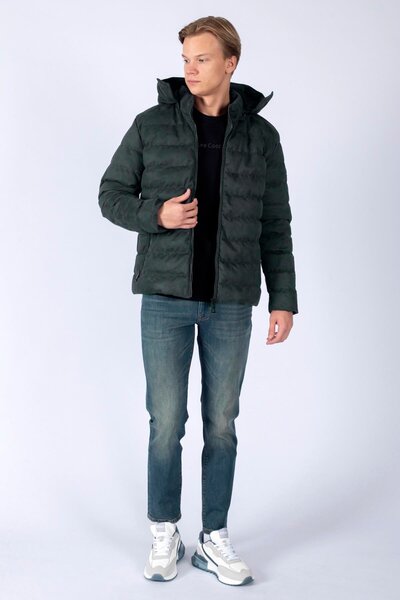 Steel1 men's puffer jacket khaki