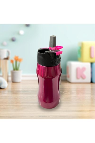 500 ml Steel Flask with Micro Straw - No Smell Code:619