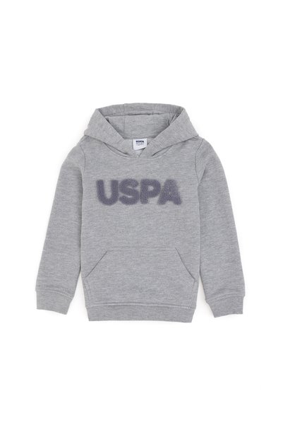 Boys' Gray Melange Basic Sweatshirt 50289142 -Vr086