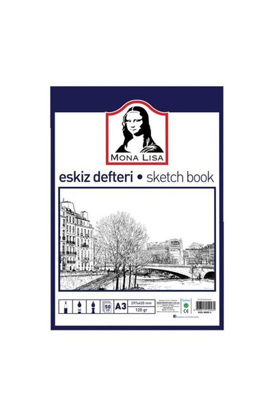 Mona lisa sketchbook 50 yp 120 gr a3 bn05-3