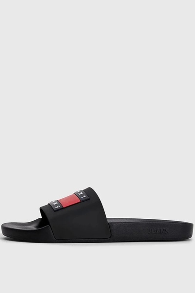 Tommy Jeans Pool Slide Ess Men's Black Slippers Em0Em01191Bds