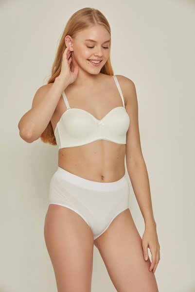 C17025 Stitch-Free Low Waist Slim Slip Corset White