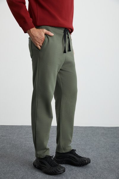 Internal Men's Soft, Comfortable, Elastic, Long, Comfortable, Khaki Sweatpants