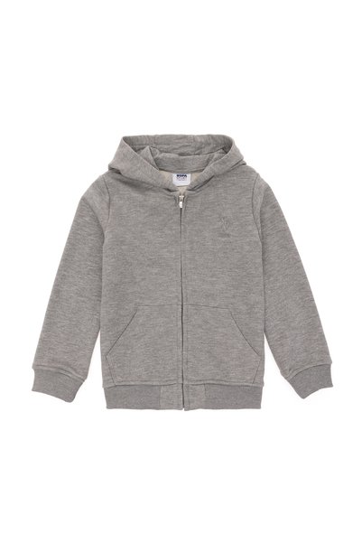 Boys' Gray Melange Basic Sweatshirt 50289144 -Vr086