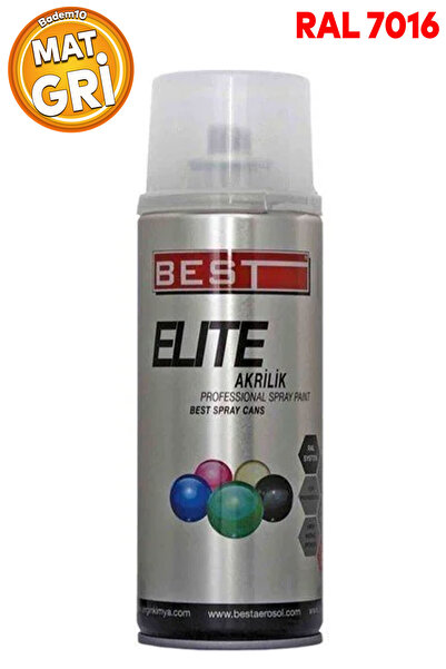 Elite акрилен спреј боја 400 ml мат сива антрацит сива RAL7016